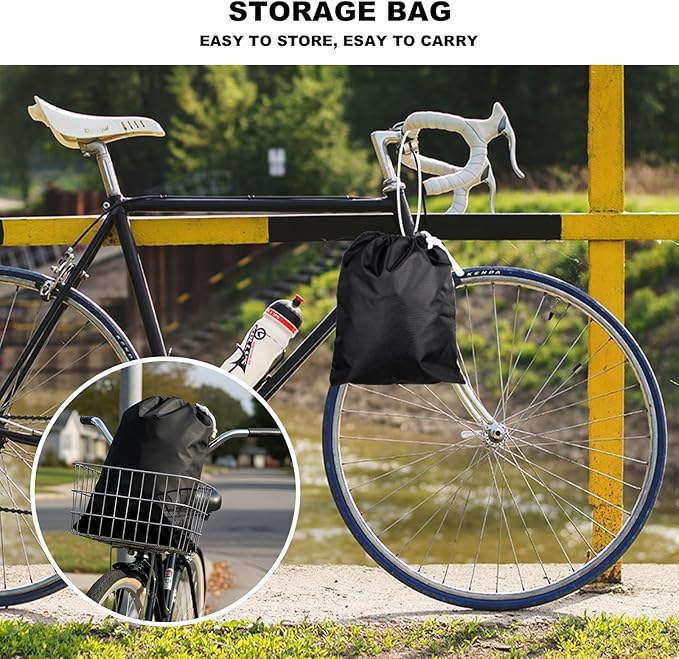 Favoto Bike Cover Waterproof Outdoor - Bicycle Cover for 2 Bikes XXL Sun Rain Dust Wind Protection Heavy Duty with Storage Bag Bike Tarp for Mountain, Road & Electric Bikes