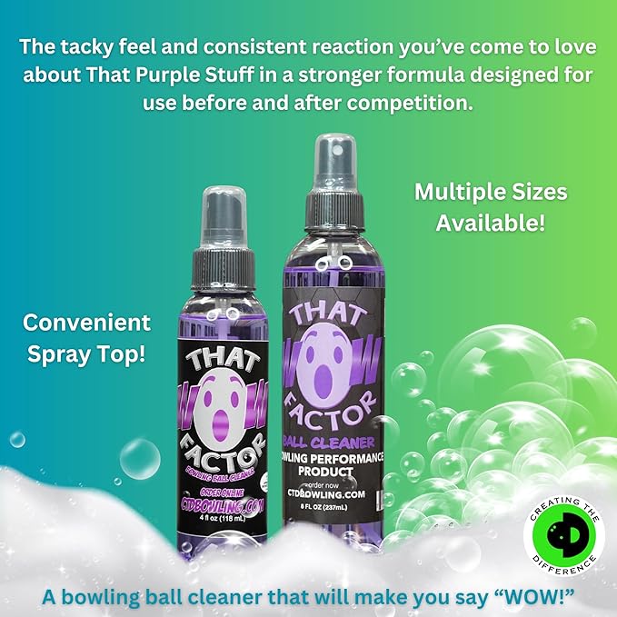 Creating the Difference that Wow Factor Performance Bowling Ball Cleaner from Removes Dirt, Oil and Scuff Marks | USBC Approved