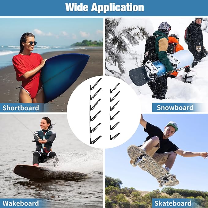 6 Board Surf Rack Wall Mount for Surfboard, Wakeboard, Snowboard Storage Adjustable Wall Hangers Boards Display