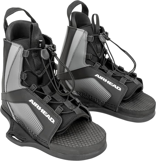 Airhead Venom II ウェイクボードビンディング、複数サイズ、オープントゥデザイン、複数バインディングアングル