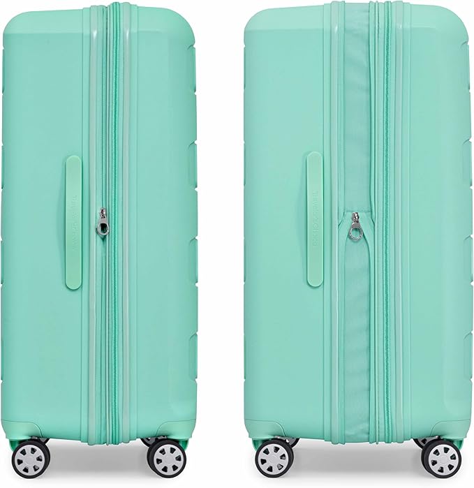 Traveler's Choice Pagosa ハードシェル 拡張可能スピナーラゲッジ ミント 3点セット（22/26/30）