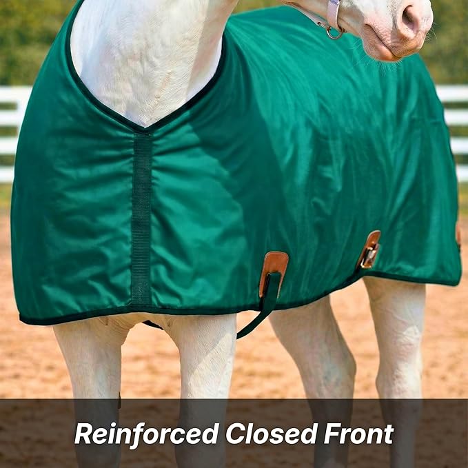 Nylon Horse 420D Stable Sheet | Breathable & Durable Horse Sheet | Keeps Coat Clean, Smooth & Shiny | Adjustable Fit Summer Sheet (60"– 86" Sizes)