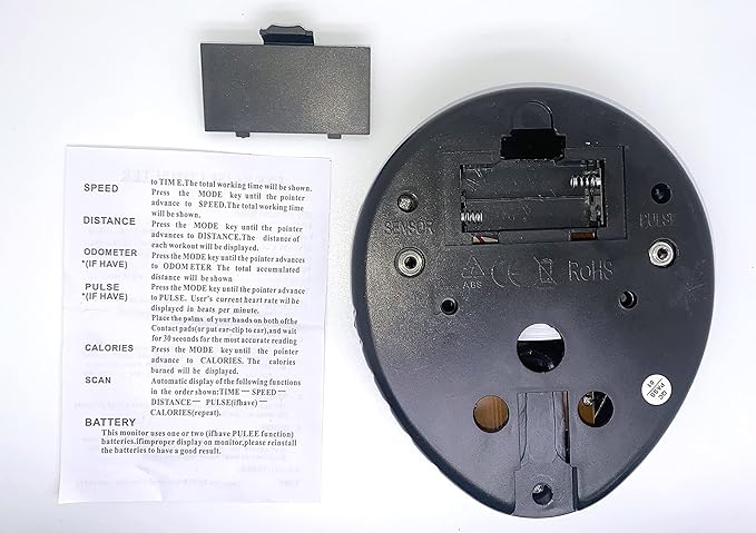 Generic Replacement Monitor Speedometer for Stationary Bikes, Heart Rate Tracker,Indoor Bike Monitor LCD(TS JP040), Indicators are Displayed in Miles