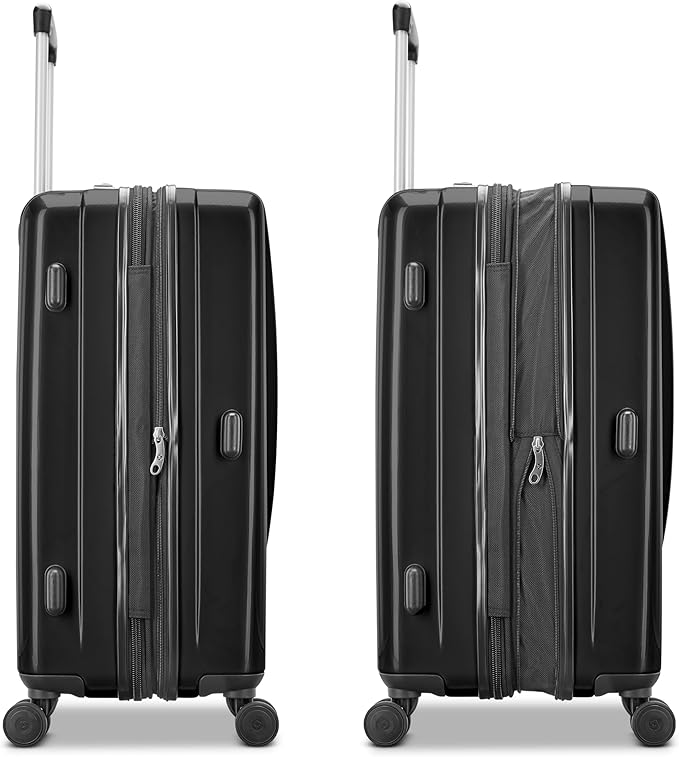 Samsonite Winfield 2 Hardside Expandable Luggage with Spinner Wheels, Brushed Anthracite, Checked-Large 28-Inch