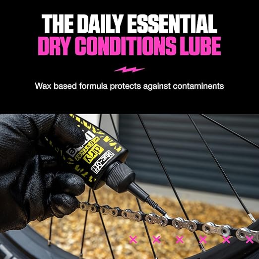 Muc-Off Dry Chain Lube, 50 Milliliters - Biodegradable Bike Chain Lubricant, Suitable for All Types of Bike - Formulated for Dry Weather Conditions
