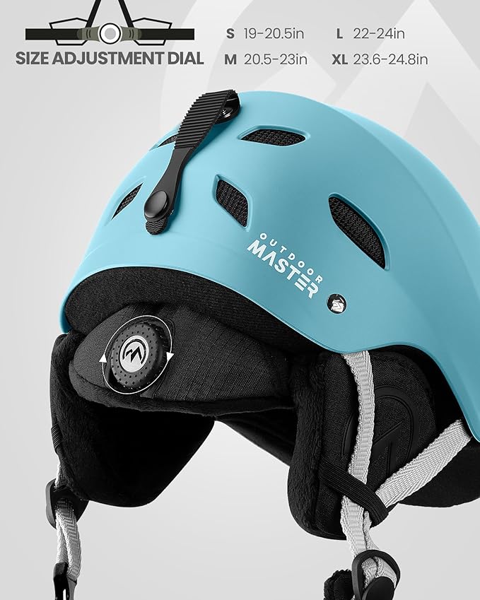 OutdoorMaster Kelvin Ski Helmet - Snowboard Helmet for Men, Women & Youth