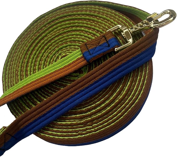 Premium Horse Training Lunge Line with Alloy Trigger Buckle for Accurate Equestrian Training of 26 Foot (8 Meters)