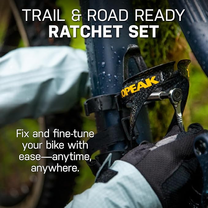 Topeak Ratchet Rocket Lite DX Bike Repair and Maintenance Tool, 16 Functions, Includes Nylon Bag, Black
