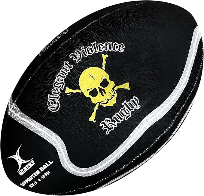 Gilbert Elegant Violence Rugby Ball, Size 5