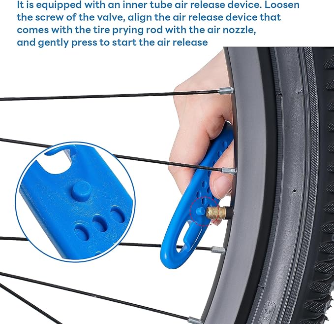 YunSCM 2/3/4-PCS Ultra Strong Bike Tire Levers,Bicycle Tire Levers,Bike tire Replacement Tool,Tire Removal Tool for Road Mountain Bike Tires(Blue)