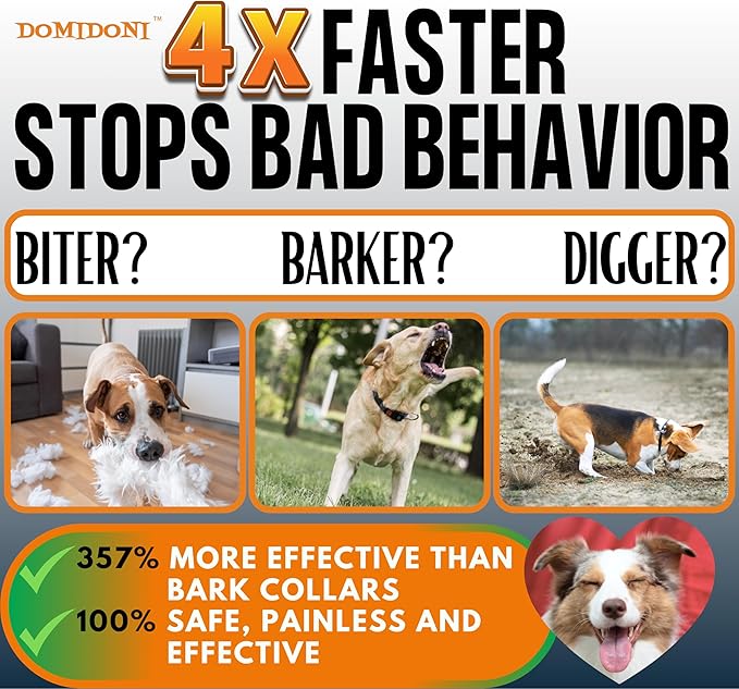 Dog Bark Deterrent Device- 3X Ultrasonic Anti Barking Devices for Dogs, Safe for Dogs & Humans, Portable Barks No More Bark Stopper Dog Training Device Indoor Outdoor Use Rechargeable(Alpha Pro)