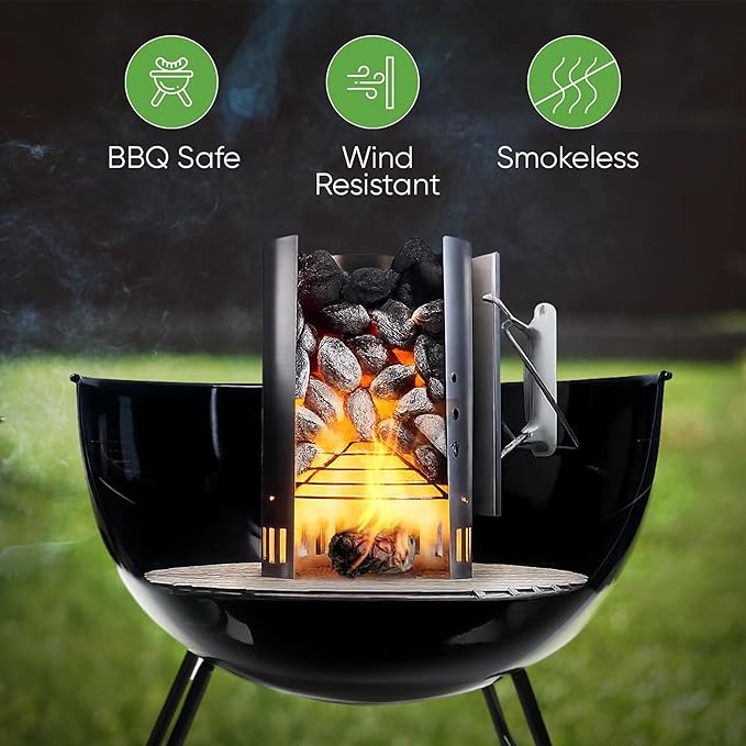 Inflame ファイヤースターター 400個入 キャンプファイヤー、グリル、BBQ、暖炉、薪ストーブ用 - チャコールスターター - 防水、耐候性 - 天然木製暖炉スターター
