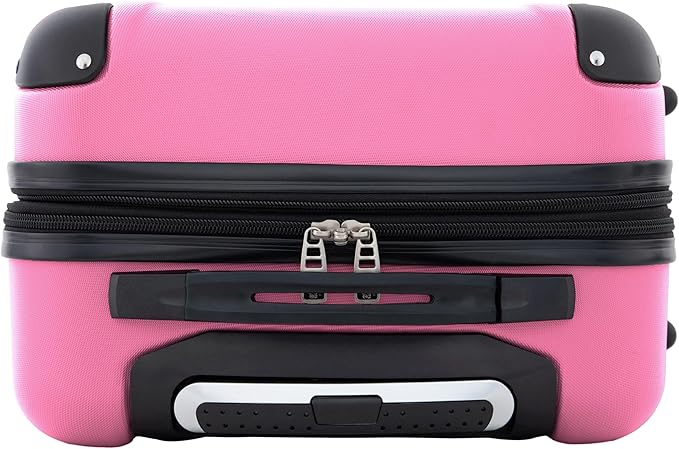 Travelers Club シカゴ ハードサイド 拡張可能スピナーラゲージ ホットピンク 20インチ機内持ち込み HS-20720-EX-690N
