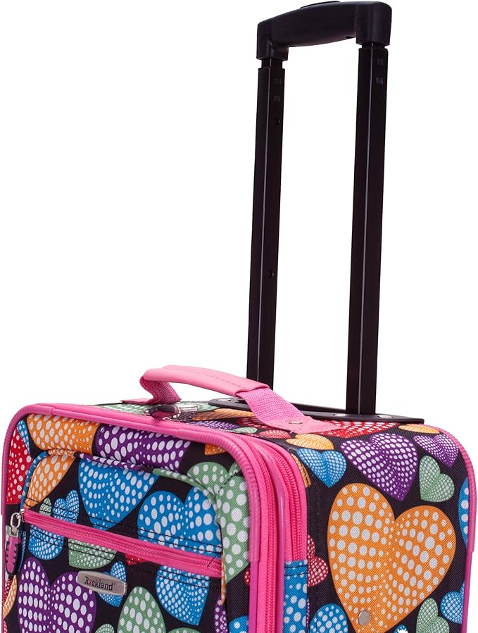 Rockland Fashion Softside Upright Luggage Set, Expandable,New Heart, 2-Piece (14/19)