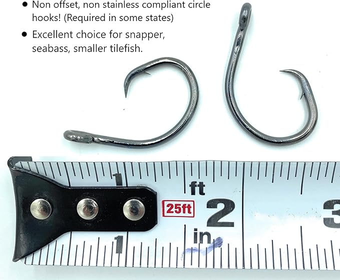 Deep Drop Fishing Rig, 5 Demon Circle 6/0 Hooks with Glow Sleeve, Deep Drop Snapper Rig