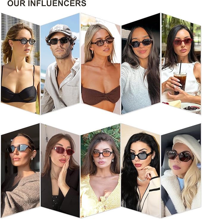 SOJOS Retro Polarized Hexagon Sunglasses for Women Men, UV400 Trendy Rectangle 70s 80s 90s Shades SJ2389