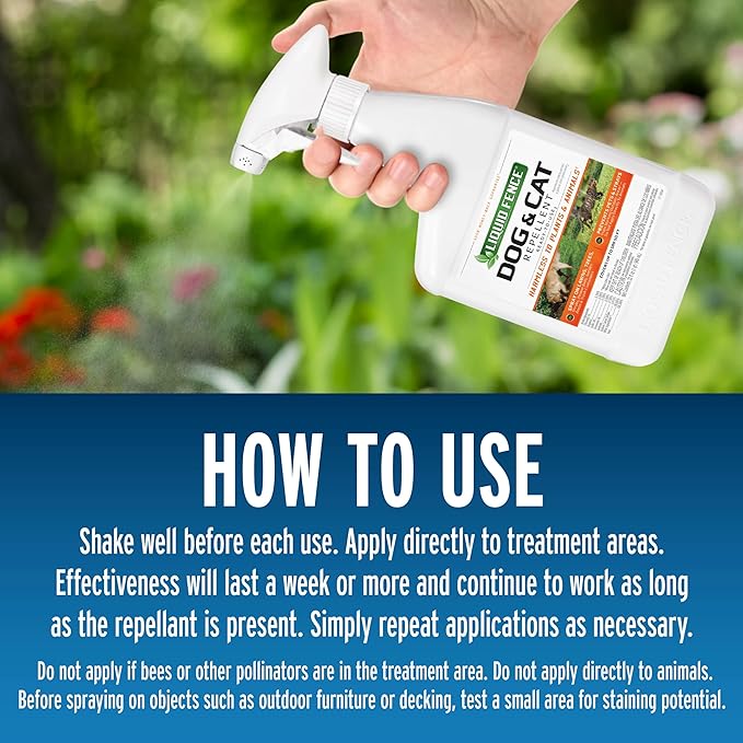 Liquid Fence Dog And Cat Repellent Ready-To-Use 32 Ounces, 6 Pack