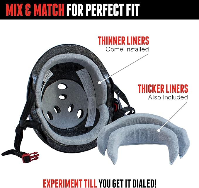 Triple Eight Sweatsaver ヘルメット スケートボード、BMX、ローラーダービー、ローラースケート、インラインスケート、スクーター、自転車用