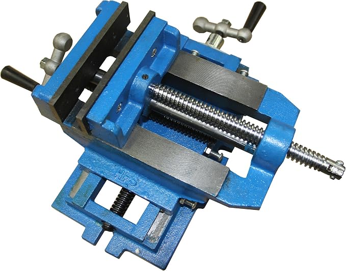 HFS(R) 5" Cross Slide Vise Drill Press Metal Milling 2 Way X-Y Heavy Duty Clamp Machine Benchtop Drill Presses