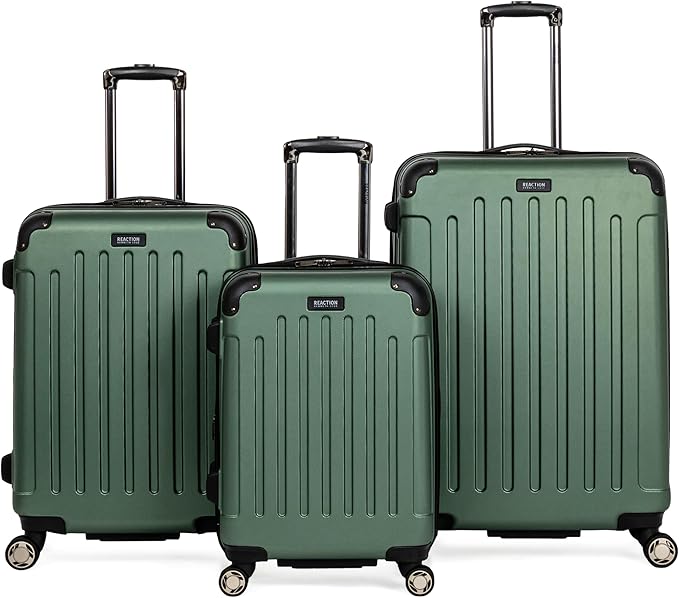 Kenneth Cole REACTION Renegade Luggage 拡張可能 8輪スピナー 軽量ハードサイドスーツケース、シラントロ、3点セット (20/24/28インチ)
