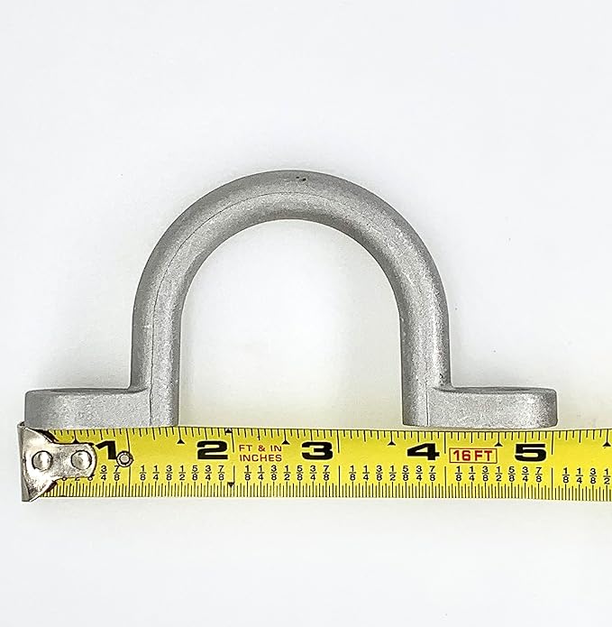 Replace Trailer Tie Loop 2" I.D. Aluminum Bolt-On Lashing Rope Tie Down Ring Horse (2 Pack)
