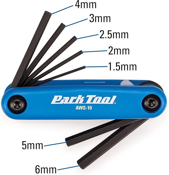 Park Tool AWS-10 Fold-Up Hex Wrench Set
