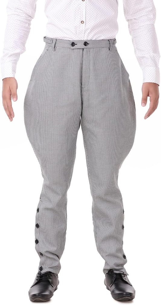ThePirateDressing Steampunk Victorian Cosplay Costume Mens Archibald Jodhpur Pants Trousers