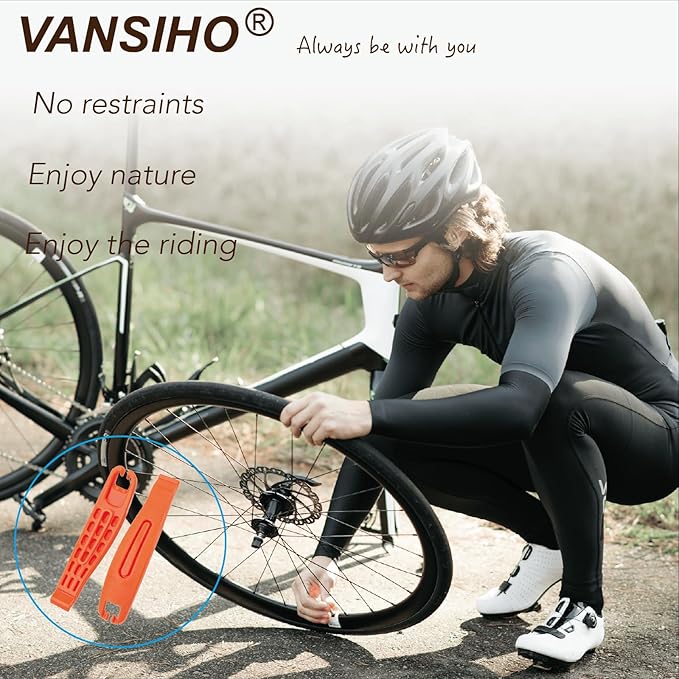 VANSIHO 3 PCS Bike Tire Lever Set Plastic Bicycle Tire Levers for Road Bike MTB Cycling