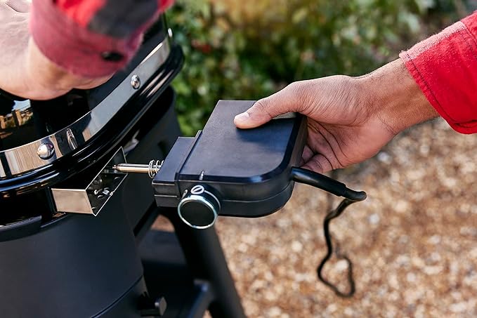 Weber Lumin Compact Outdoor Electric Barbecue Grill, Blue - Great Small Spaces such as Patios, Balconies, and Decks, Portable and Convenient