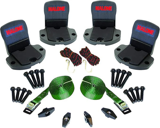 Malone Big Foot Pro Universal Car Rack Canoe Carrier with Bow and Stern Lines