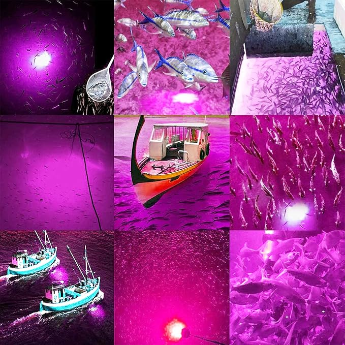 SAMDO IP68 12V LED水中集魚灯 1080ルーメン 釣り用集魚灯 常夜灯 10.8W