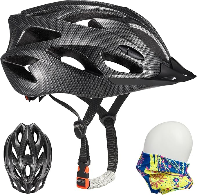 Zacro Adult Bike Helmet, Lightweight Bicycle Helmet with Removable Pads and Visor, CPSC Certified Safety Helmet for Men Women, Mountain Road Cycling Helmet for Adult