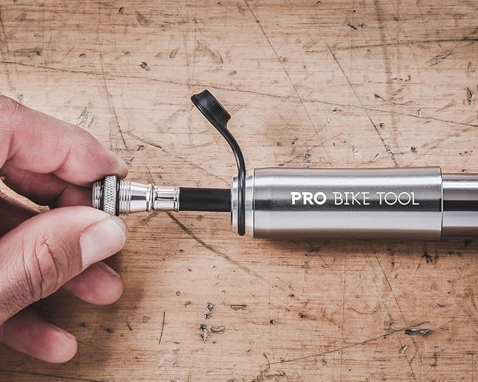Pro Bike Tool Mini Bike Pump - Compact and Portable Bicycle Tire Pump for Fast Inflation - Compatible with Presta and Schrader Valves - Lightweight and Durable Design - Essential Bicycle Accessories