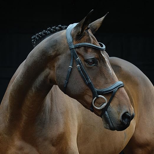 Collegiate ComFiTec Vogue Anatomical Bridle, Black, Full