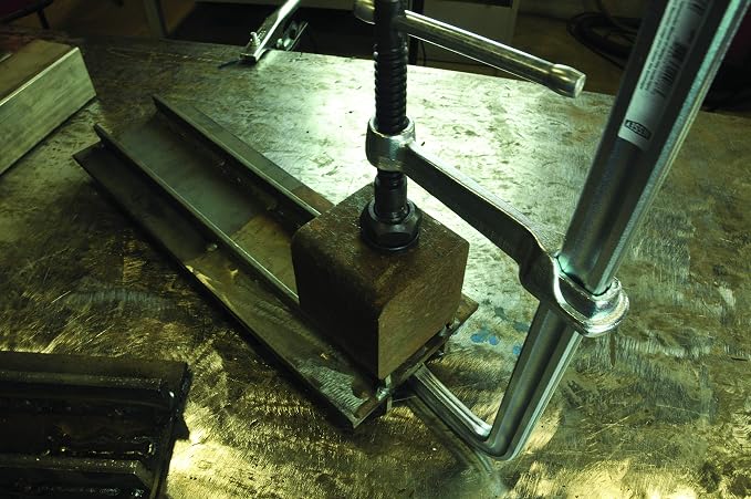 BESSEY SQ-12, 12 In., 2660 Nominal Clamping Force, All Steel clamp, Heavy duty pad