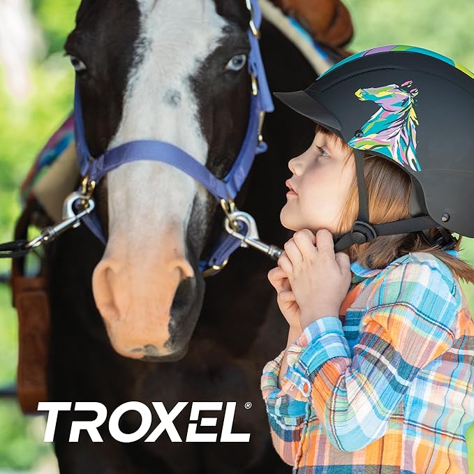 Troxel Spirit Full Coverage Horse Riding Helmet, Low-Profile Adjustable Design, Safety Horseback Riding Gear
