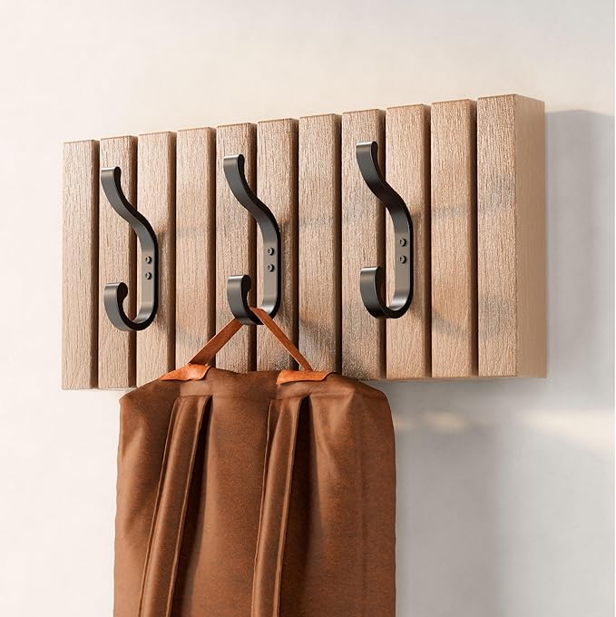 Coat Hanger Wall Mount 8-Pack - Wall Hooks for Hanging Heavy Duty