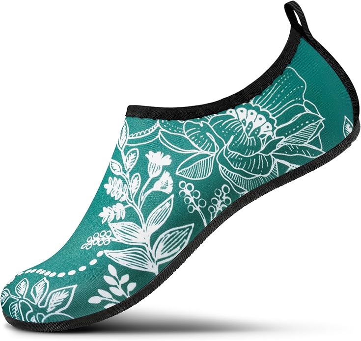 SEEKWAY Water Shoes Women Men Adult Quick-Dry Aqua Socks Barefoot Non Slip for Beach Swim River Pool Lake surf Black SK002(U)