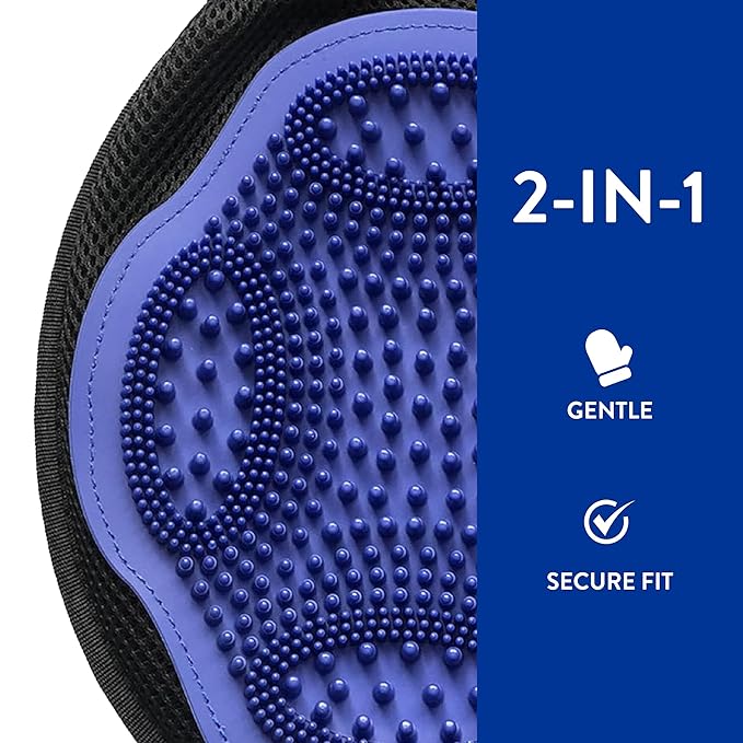 WAHL Professional Animal Equine Grooming Mitt - Flexible Rubber Brush for Horse Care