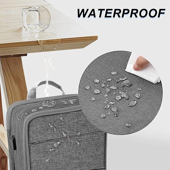 ZINZ Slim & Expandable Laptop Backpack 15 15.6 16 Inch Sleeve, Spill-Resistant Notebooks Bag Case for Most 14-16 Inch MacBooks Surface-Books Dell HP Lenovo Asus Computers,D01G01