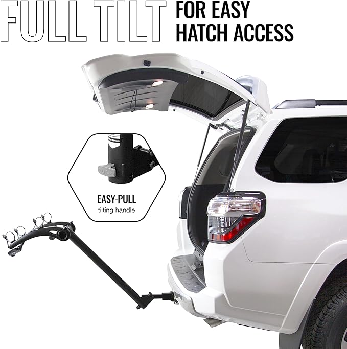 Saris Bones 2-Bike Hitch Rack Bicycle Carrier, with Easy Fold Design and Tilting Base