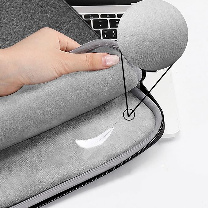 ZINZ Slim & Expandable Laptop Backpack 15 15.6 16 Inch Sleeve, Spill-Resistant Notebooks Bag Case for Most 14-16 Inch MacBooks Surface-Books Dell HP Lenovo Asus Computers,G01BK02