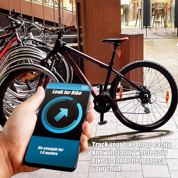 Gosknor Bicycle Mount Compatible with Airtag, Hidden Bike Reflectors Holder, GPS Tracker for Electric Bicycle, Mountain Bikes, Scooter