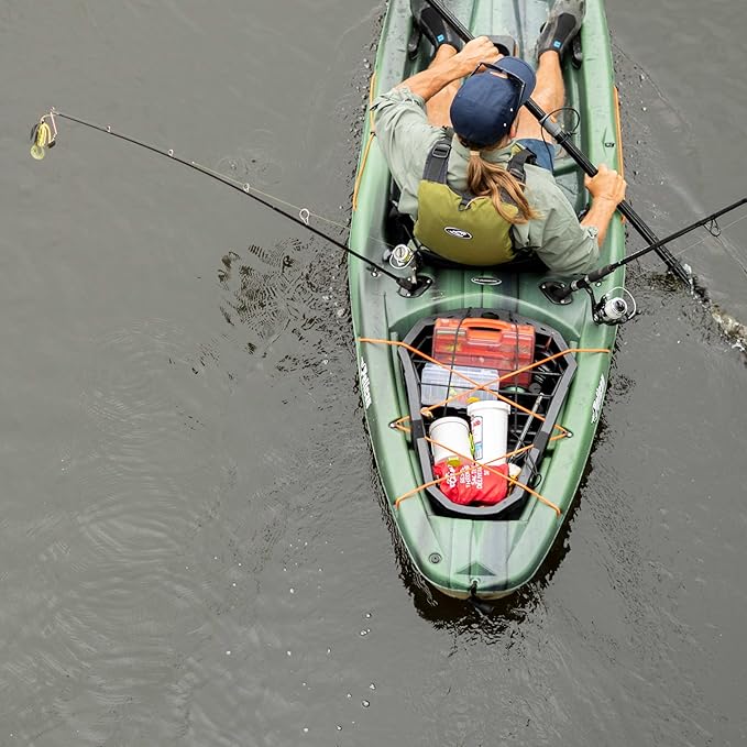 Pelican Sentinel 100X - Angler Sit on top Fishing Kayak - Lightweight - Ergolounge™ Seating System