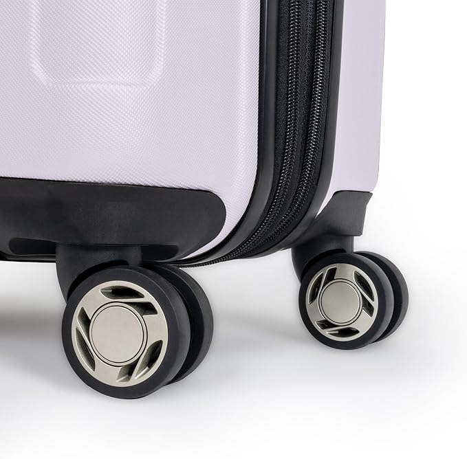 Kenneth Cole REACTION Renegade Luggage 拡張可能 8輪スピナー 軽量 ハードサイド スーツケース、オーキッドアイス、24インチ チェック