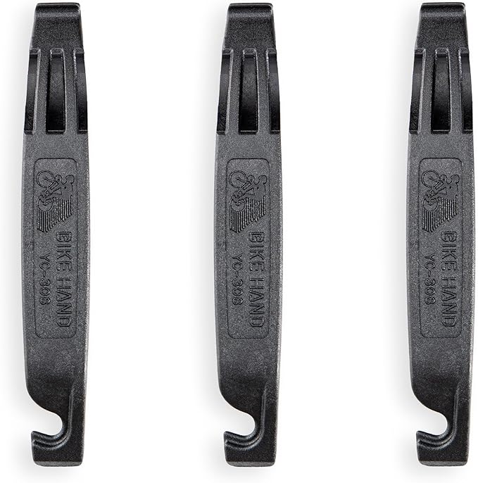BikeHand Bike Bicycle Plastic/Metal Boosted/Steel Boosted Tool Tire Levers - Road Mountain MTB Bike Use - Great to Remove Tire at Ease and Replace The Tubes Without Damaging The Wheels - Standard