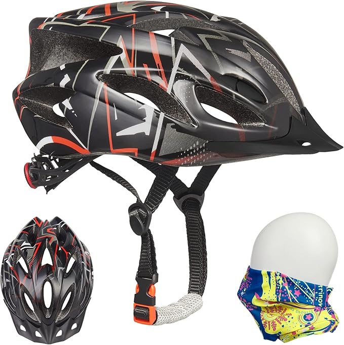 Zacro Adult Bike Helmet, Lightweight Bicycle Helmet with Removable Pads and Visor, CPSC Certified Safety Helmet for Men Women, Mountain Road Cycling Helmet for Adult