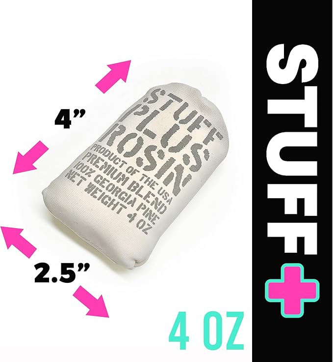 Stuff Plus Rosin Bag | Grip Enhancer | HIGH TACK | Georgia Grown | Rock/Rosin Blend | Baseball ONLY