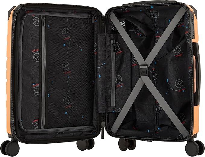 Wrangler ATG Alpine 22インチ 拡張可能 ローリングハードサイド 機内持ち込み手荷物 ブレイジングオレンジ