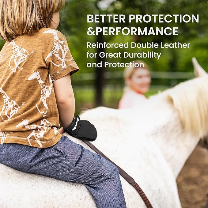 FINGER TEN Horse Riding Gloves Equestrian Women Kids for Girls Boys Mesh Breathable Lightweight Color Pack, Comfortable Grip for Summer
